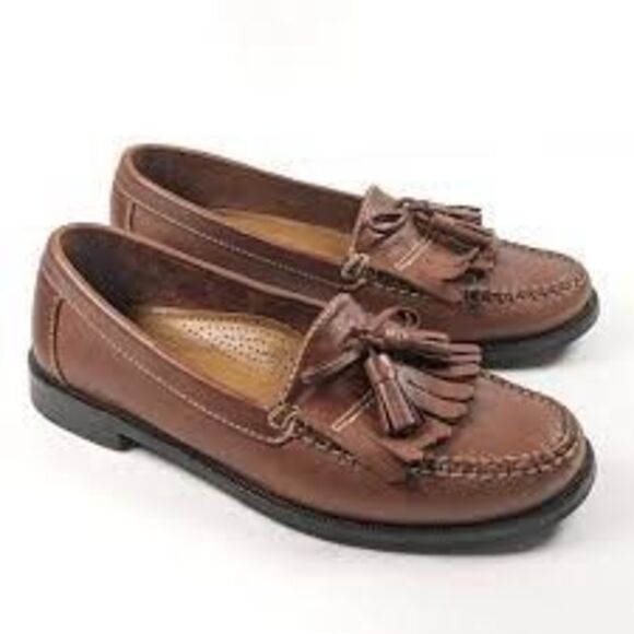 Cole Haan Size 9.5 Tassled Kiltie Loafers Brown Leather Classic Comfort Shoes main image 15